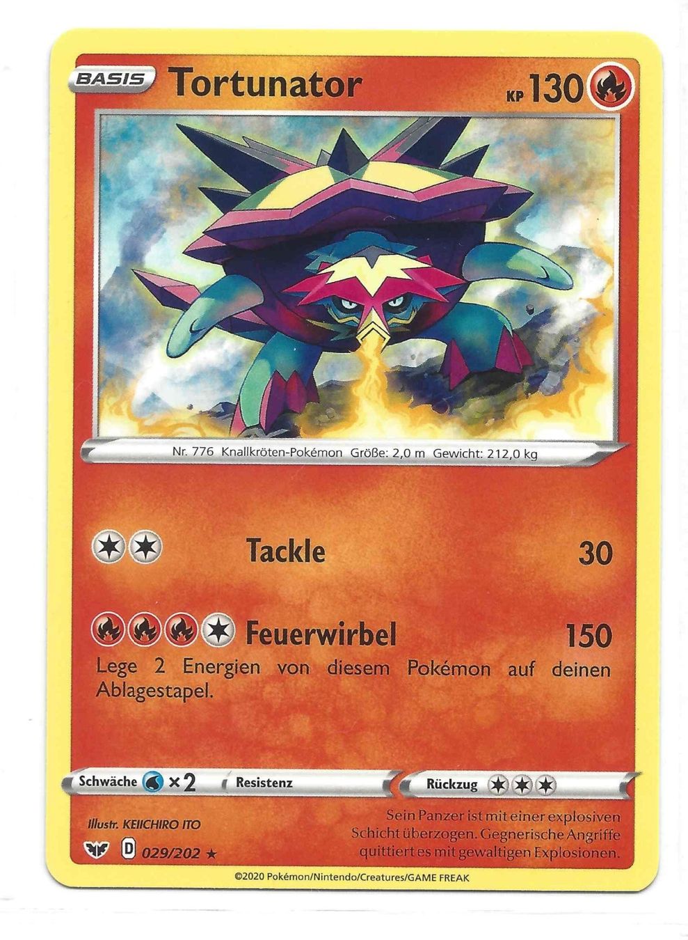 Pokémon Carte collezionabili: Pokémon Tortunator 029/202 SSH29 DE Near Mint – Nuovo (secondo la descrizione) da Ottenbach venduto da Joeschty