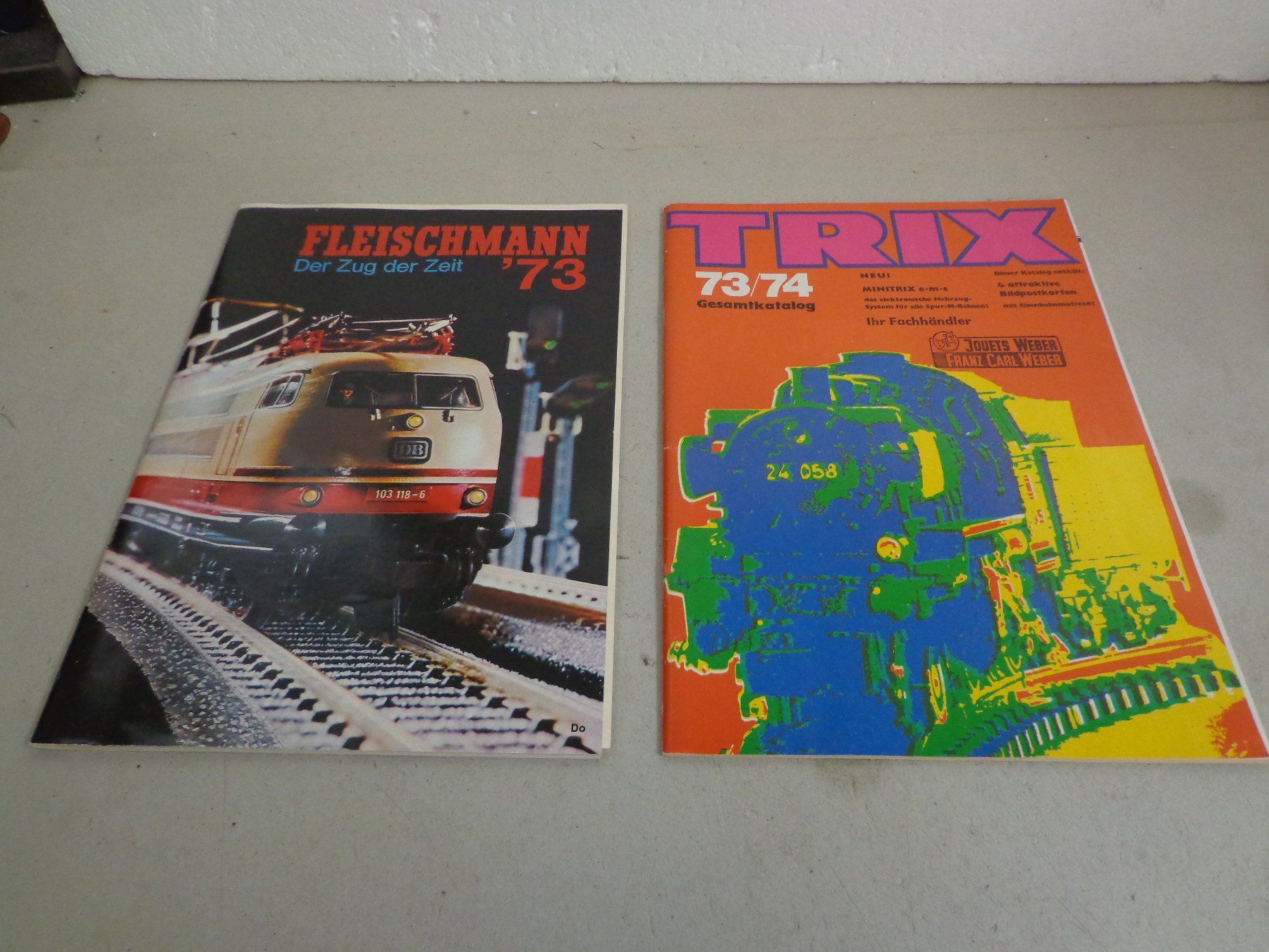 Riviste & Magazine: 2 Modelleisenbahnkataloge Fleischmann + Trix 1973 – Usato da Zofingen venduto da schmidi67