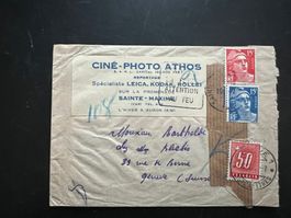 Brief mit Strafporto  ca. 1950   (V433)