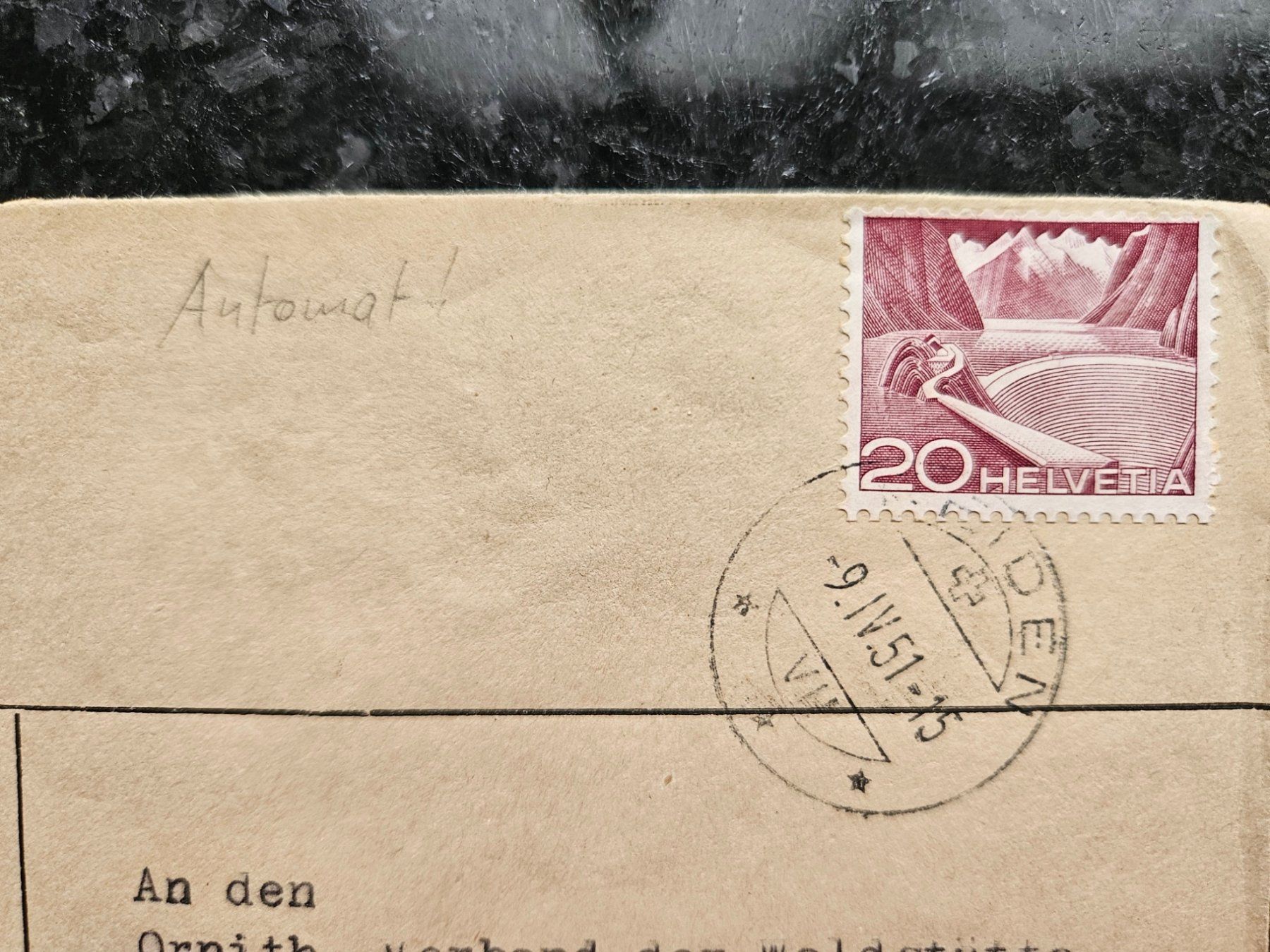 Tutti i francobolli: Brief mit 301 Automat ab 2.-- – Usato da Buttikon SZ venduto da Marcelr 1