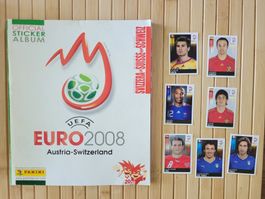Panini EURO 2008 Album + 7 lose Sticker