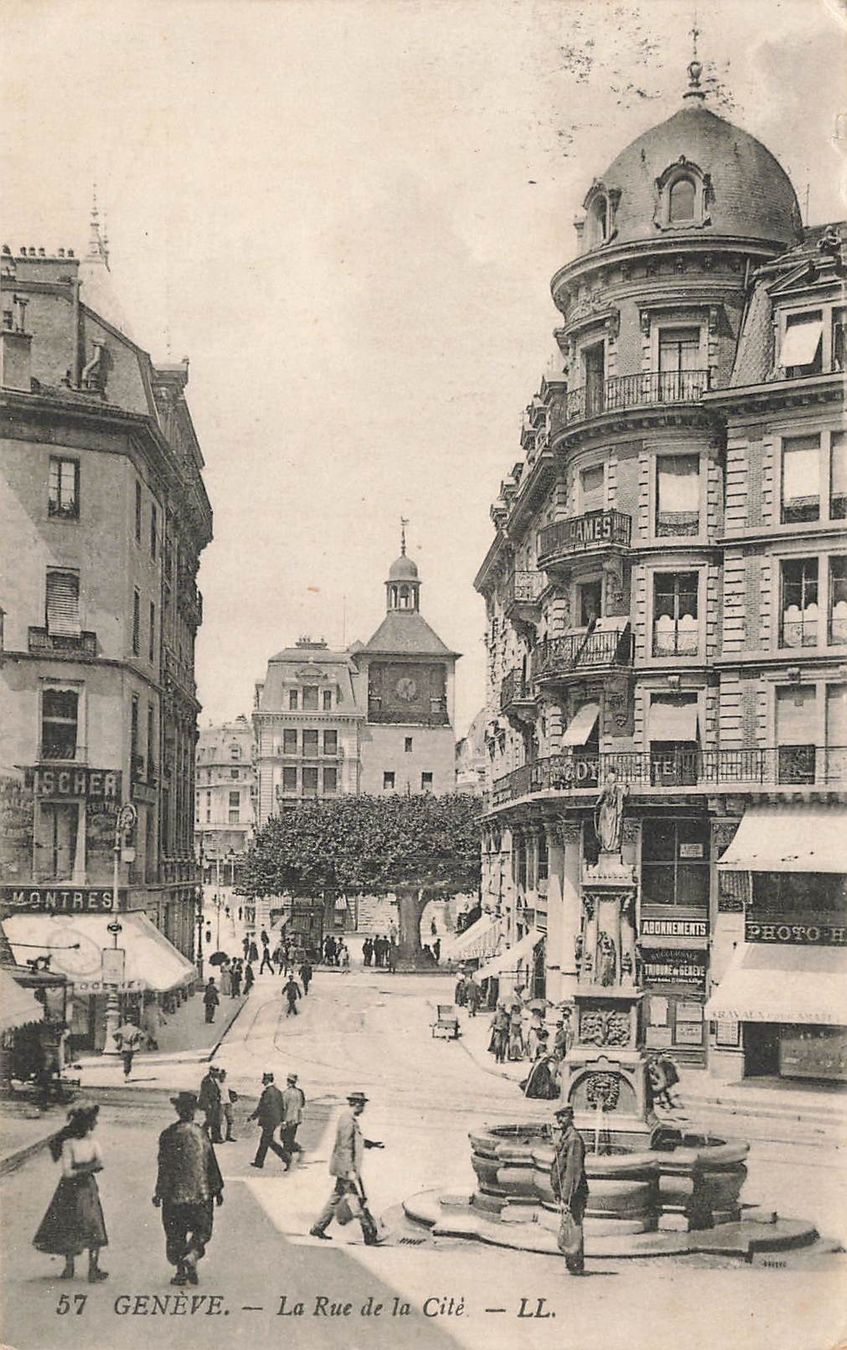Cartoline postali: Geneve – Usato da Biasca venduto da Blenio71