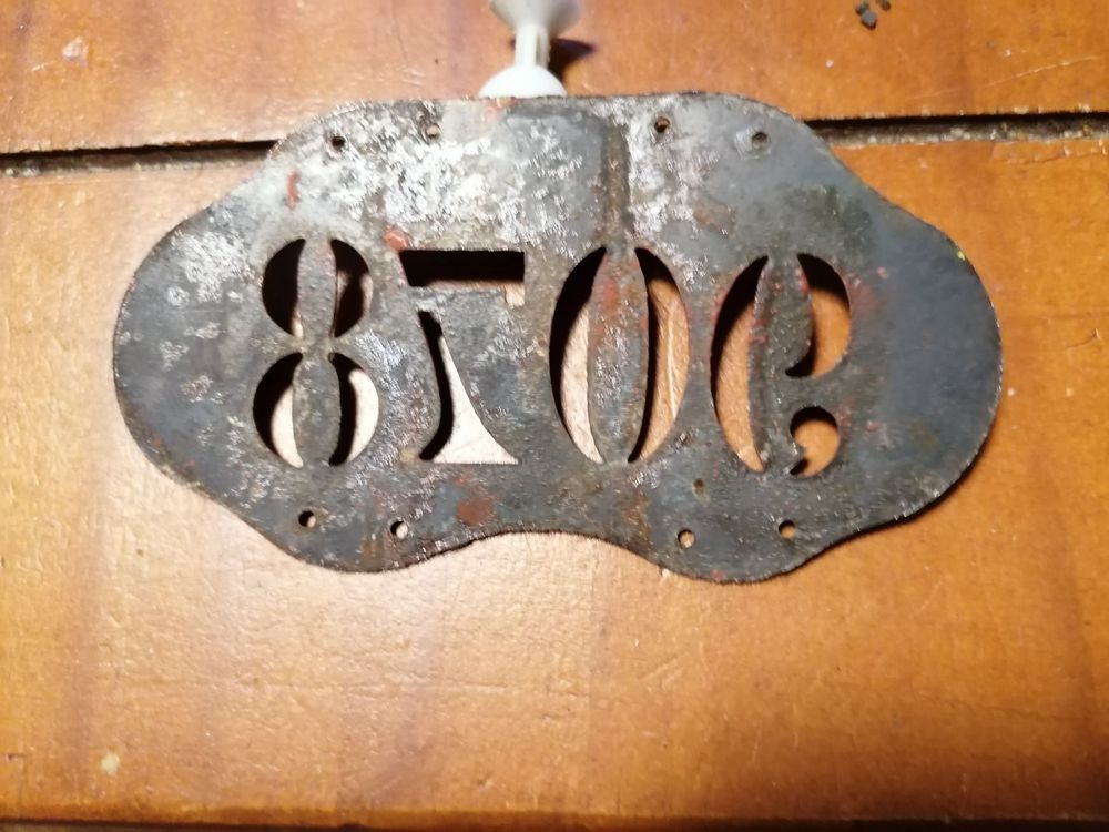 Nummerschild farrader Genf 1916 plaque vélo Genève ancienne Kaufen