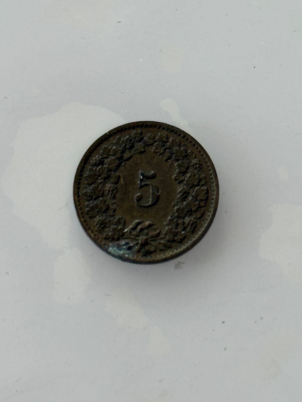 Tutti le monete: 5 Rappen 1918  Messing – Usato da Wallisellen venduto da SWISS_SILVER1 1
