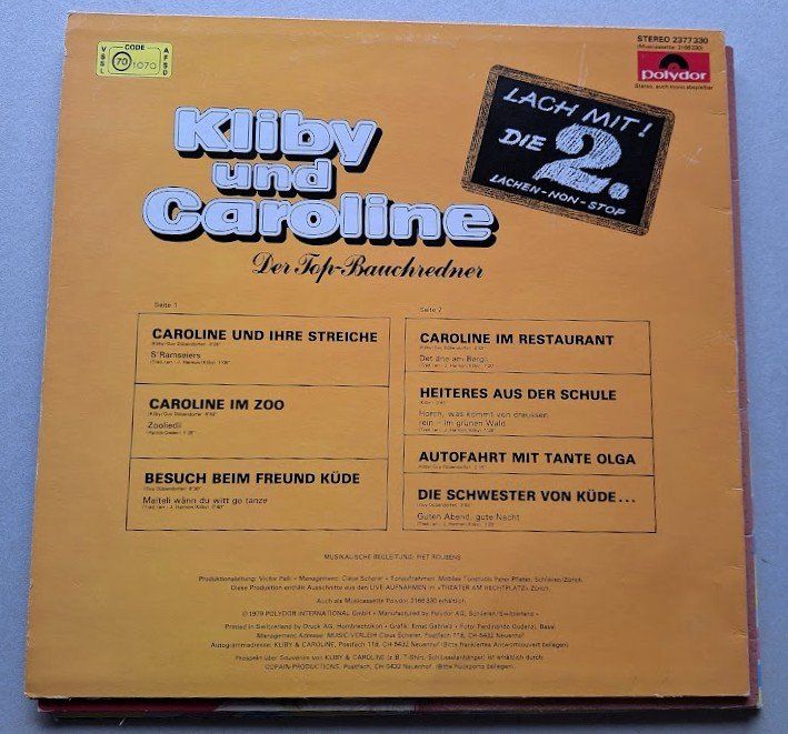 Dischi in vinile: 3 Langspielplatten von Klibi und Caroline – Usato da Alpnach Dorf venduto da MZ001 4