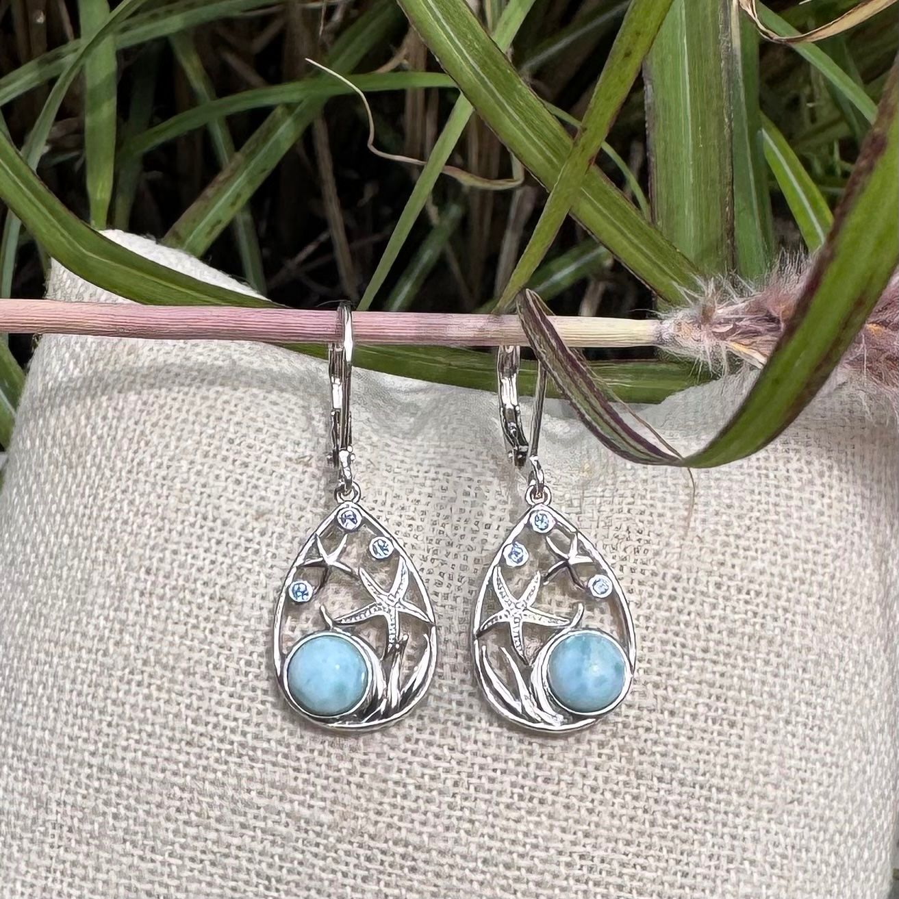Ohrringe & -stecker: Wow: 925 Silber Ohrhänger mit wunderschönen LARIMAR Steinen – Neu und originalverpackt aus Rombach von Ivreajewels 2