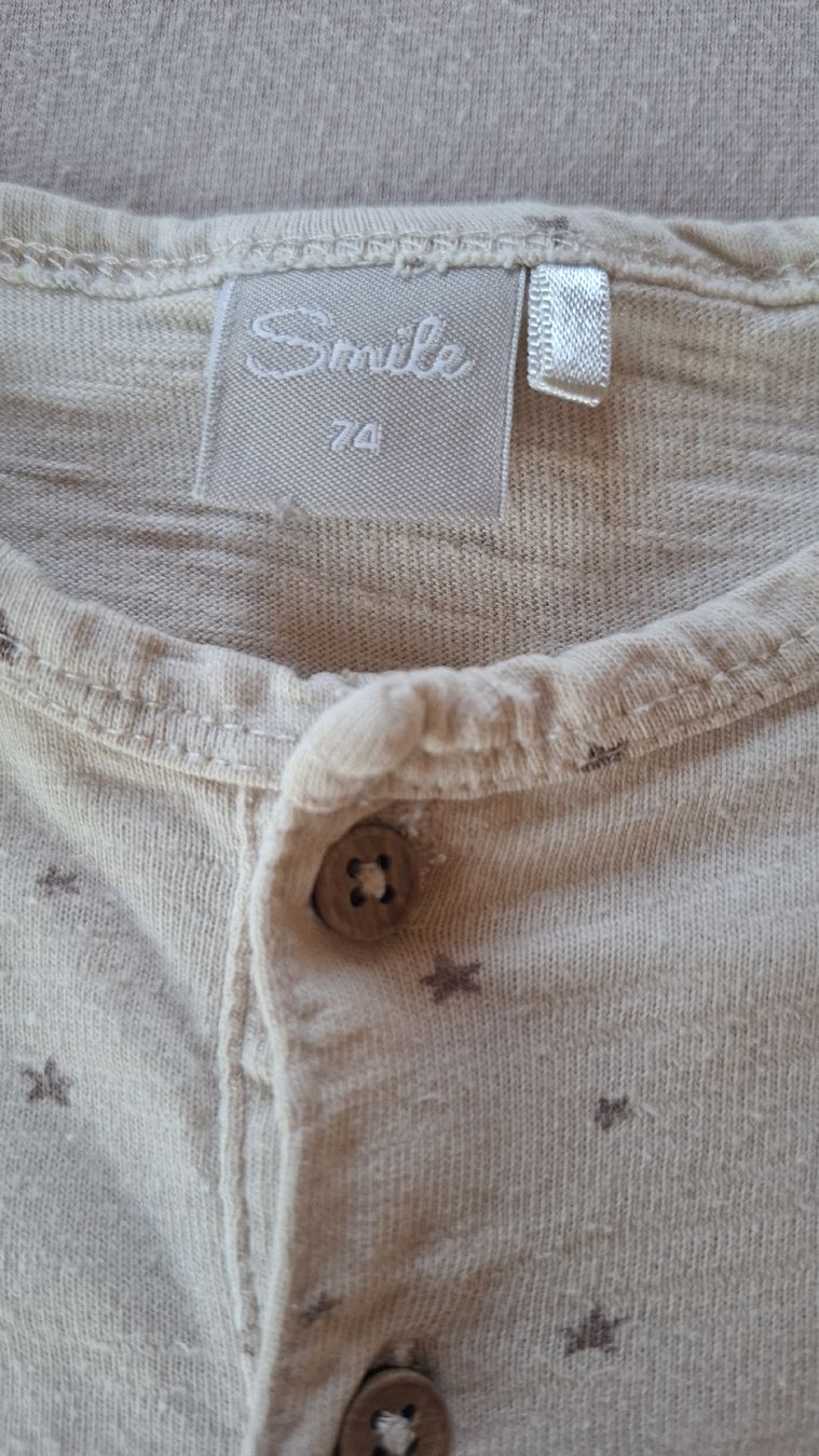 Migros Pigiama & Simili: Strampler Smile Grösse 74 mit Sternen Muster  – Usato da Lü venduto da jas_minw 1