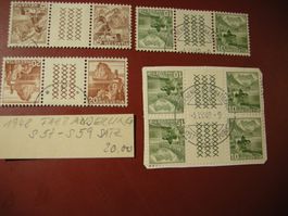 1948 KEHRDRUCK 3 SENKRECHTE KREUZREIHEN, S 57-S 59, SATZ