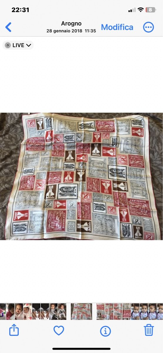 Foulard & Sciarpe: Burberry Foulard in seta – Nuovo (secondo la descrizione) da Mendrisio venduto da SGR85 2