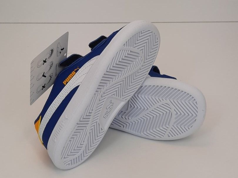 PUMA Kinder Sneaker blau weiss Klett 23 (Neu und