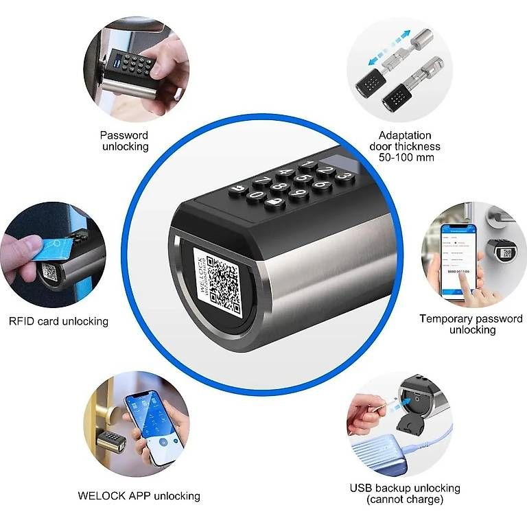 Lucchetti: WELOCK Smart Lock PCB41 -  Intelligentes Türschloss, neu – Nuovo e nell'imballaggio originale da Thalwil venduto da mjg_s9gg 3