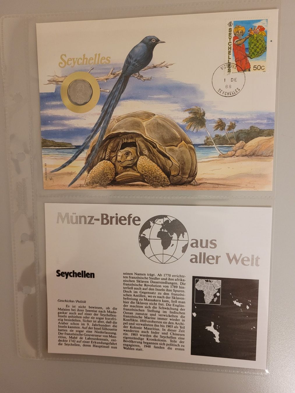Tutti le monete: Münzbrief Seychelles – Nuovo e nell'imballaggio originale da Bertschikon Gossau venduto da KEO2