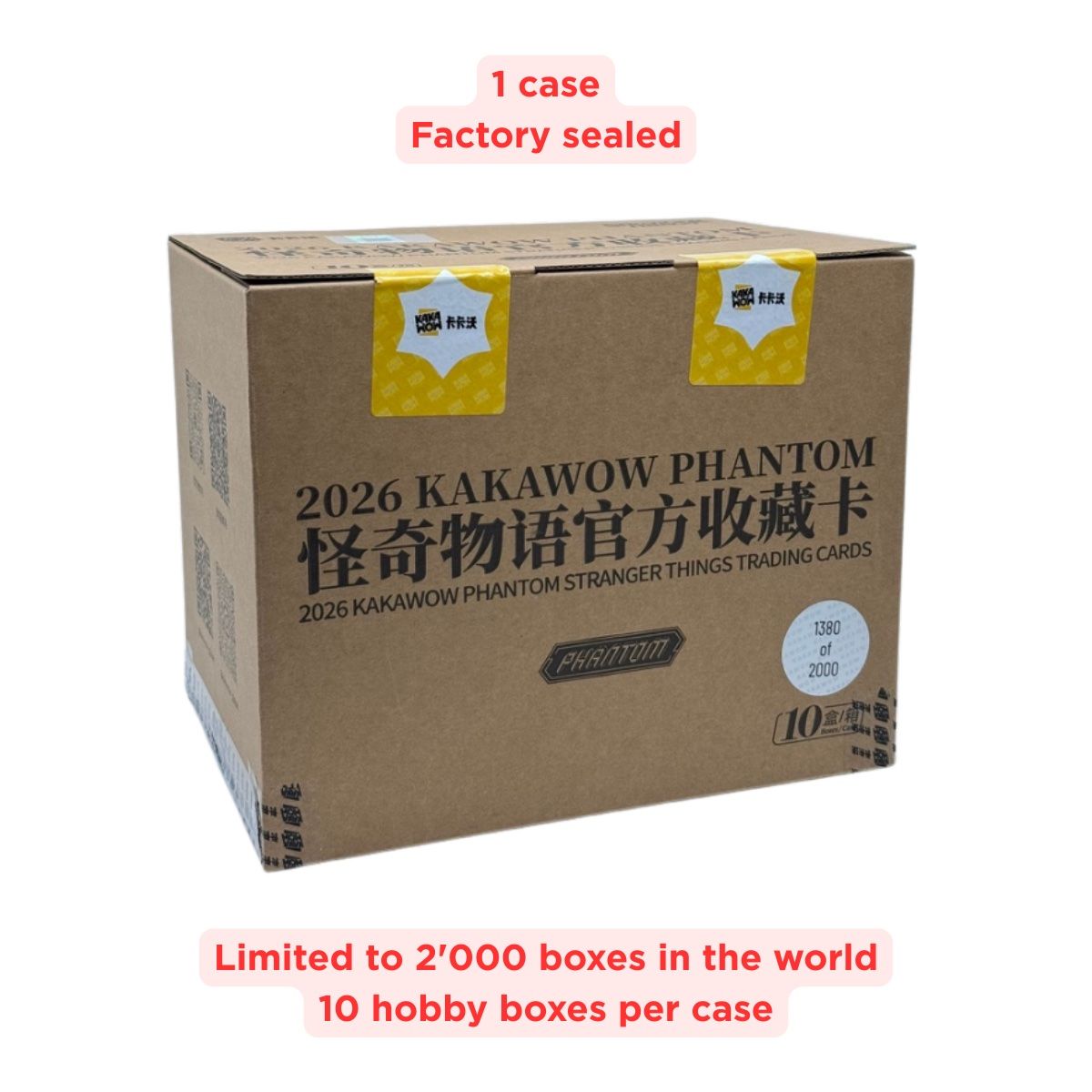 Carte collezionabili: 2026 Kakawow Phantom Stranger Things Sealed Case 10 Box – Nuovo e nell'imballaggio originale da St-Légier-Chiésaz venduto da SwissCardReserve 1