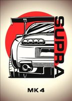 Toyota Supra  MK4 Leinwand 50x70cm NEU 