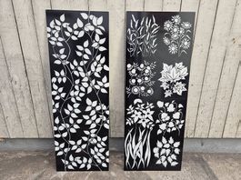Acryl Leuchtbilder, Deko Bild,  Blumen, Garten, Blätter