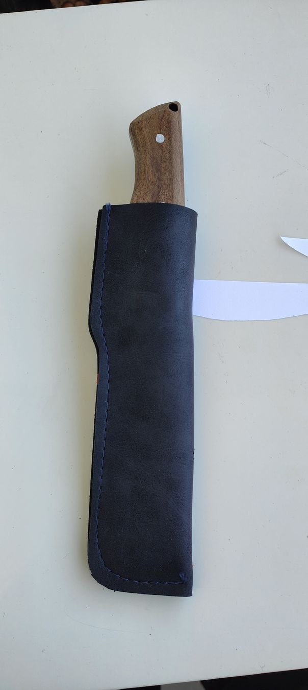 Accessoires: Neuwertiges Hackmesser mit Holzgriff und Lederscheide! – Neuf avec emballage d'origine à St. Margrethen SG par Duezenli61 6