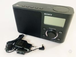 Sony XDR-S61D DAB+ / FM Radio Schwarz + Netzteil-Adapter
