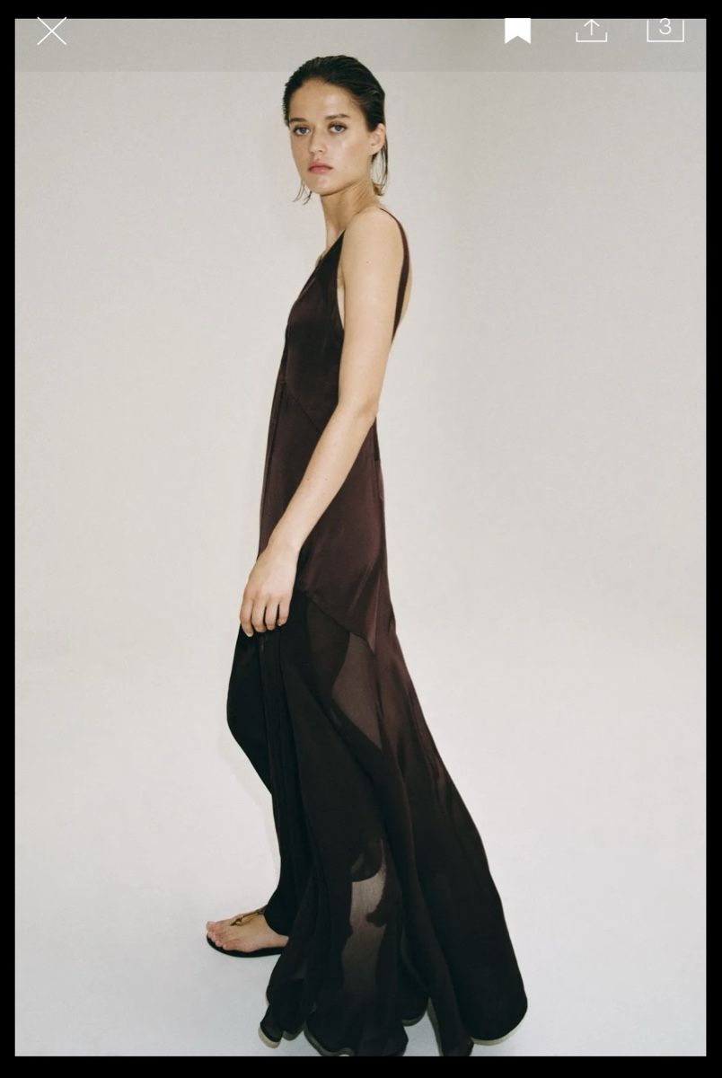 Zara Vestiti: LANGES SATINKLEID ZW COLLECTION Grösse XS neu – Nuovo (secondo la descrizione) da Wettswil venduto da nat_v9z5 3