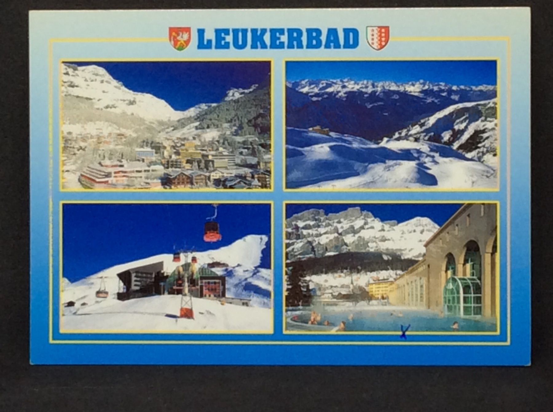 Cartoline postali: Leukerbad/Loèche-les-Bains, Wallis – Usato da Widnau venduto da Brusi9