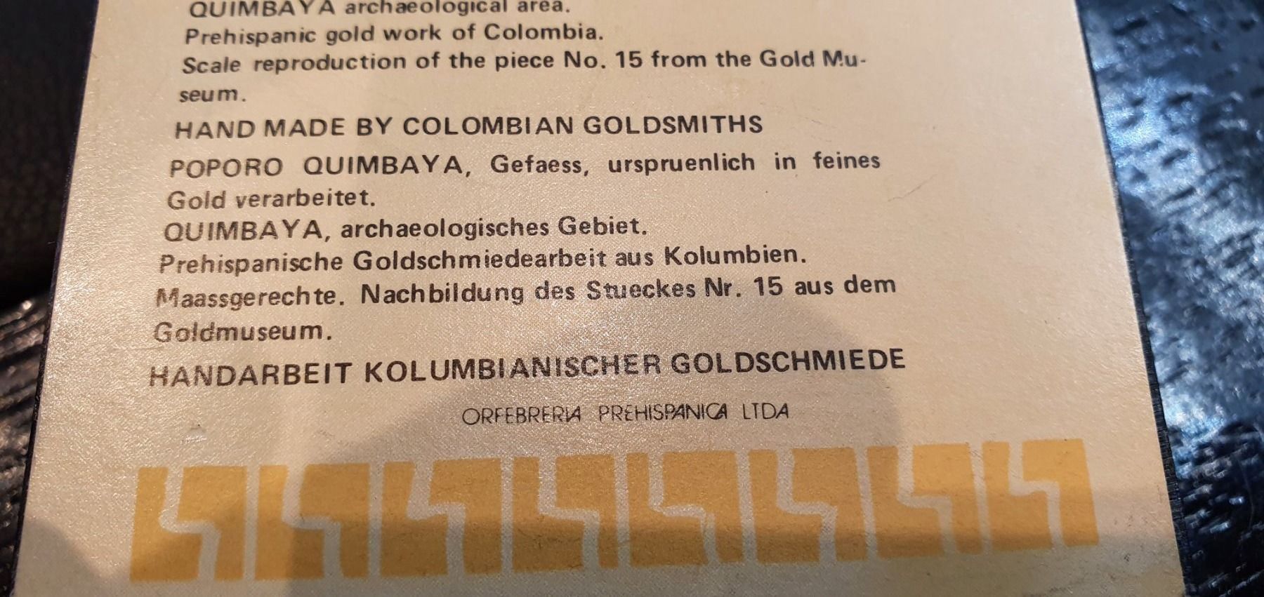Sculture & Statue: Prehispanische Nachbildung Goldmuseum – Nuovo (secondo la descrizione) da Unterägeri venduto da Altgoldschmuck 8