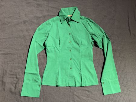 Chemise femme DONA verte – manches longues