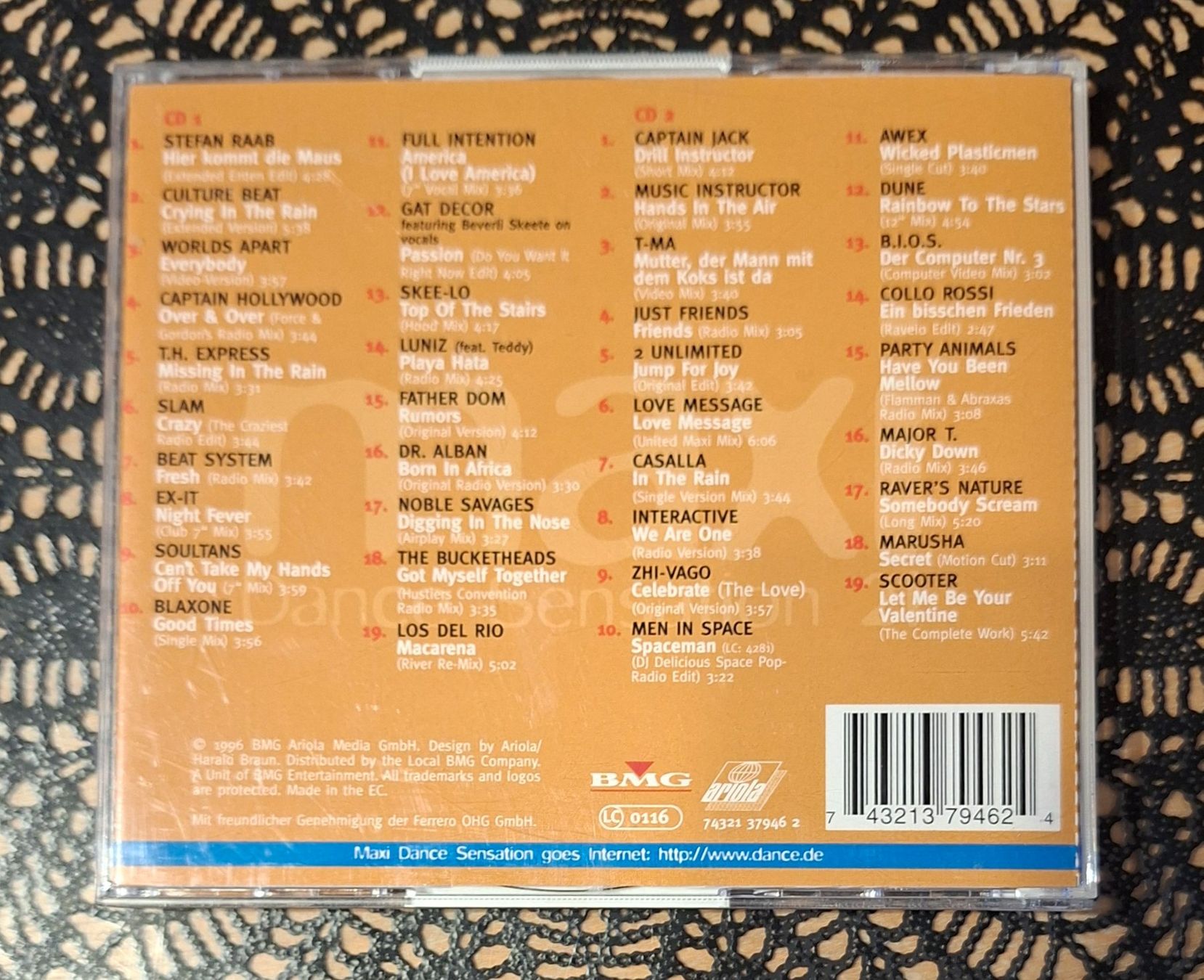 CD: Maxi Dance Sensation 21, 2CD Hit Compilation Sampler 1996 – Usato da Schönenberg TG venduto da breiti12 1
