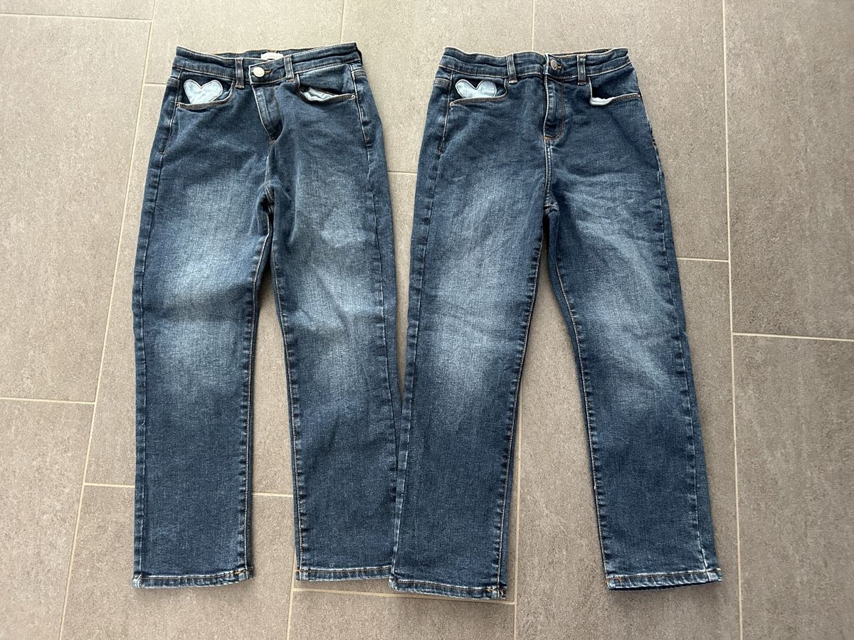 Pantaloni: Jeans Mädchen Vertbaudet Gr. 140 – Nuovo (secondo la descrizione) da Heitenried venduto da Scbern04