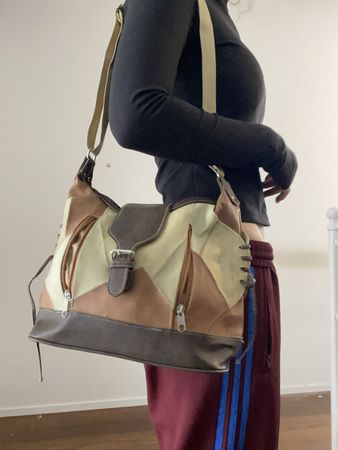 Vintage Patchwork Tasche im Cowboy/ Western Style