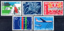 SONDERPOSTMARKEN 1969 5 MARKEN GESTEMPELT AUSGABETAG - UT46
