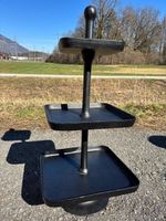 3er Etagere schwarz, Deko, Servierständer (1Meter höhe)
