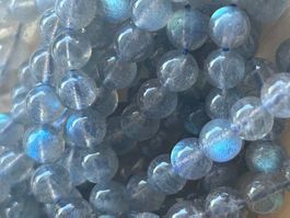 Strang echte Labradorite top level beads 6 mm