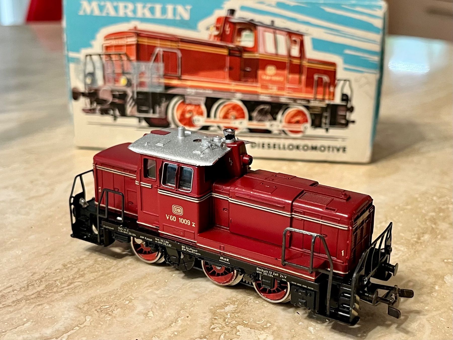 Märklin Modellini di ferrovie: SERVICED OVP Märklin 3065 FIRST VERSION V60 DB BR 260 TELEX – Usato da Biel/Bienne venduto da luc_7ffs 2