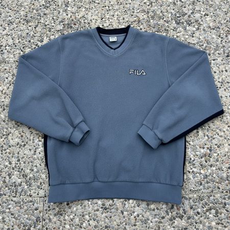 Vintage Fila Blue Fleece Sweatshirt