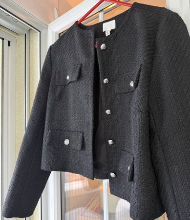 H&M Tweedjack NEU Silberknöpfen Grösse M
