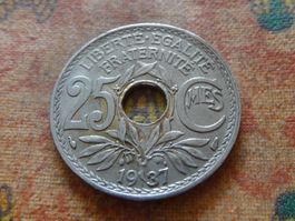 FRANCE  25 Centimes  1937