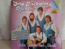Orig. Nockalm Quintett Liebe etc. LP 1989, 5 Unterschriften