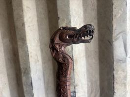 Gehstock Pilatus Luzern Dragon Handgeschnitzt