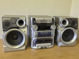 JVC Kompakt Stereoanlage MX-J500 mit 3-fach CD Wechsler
