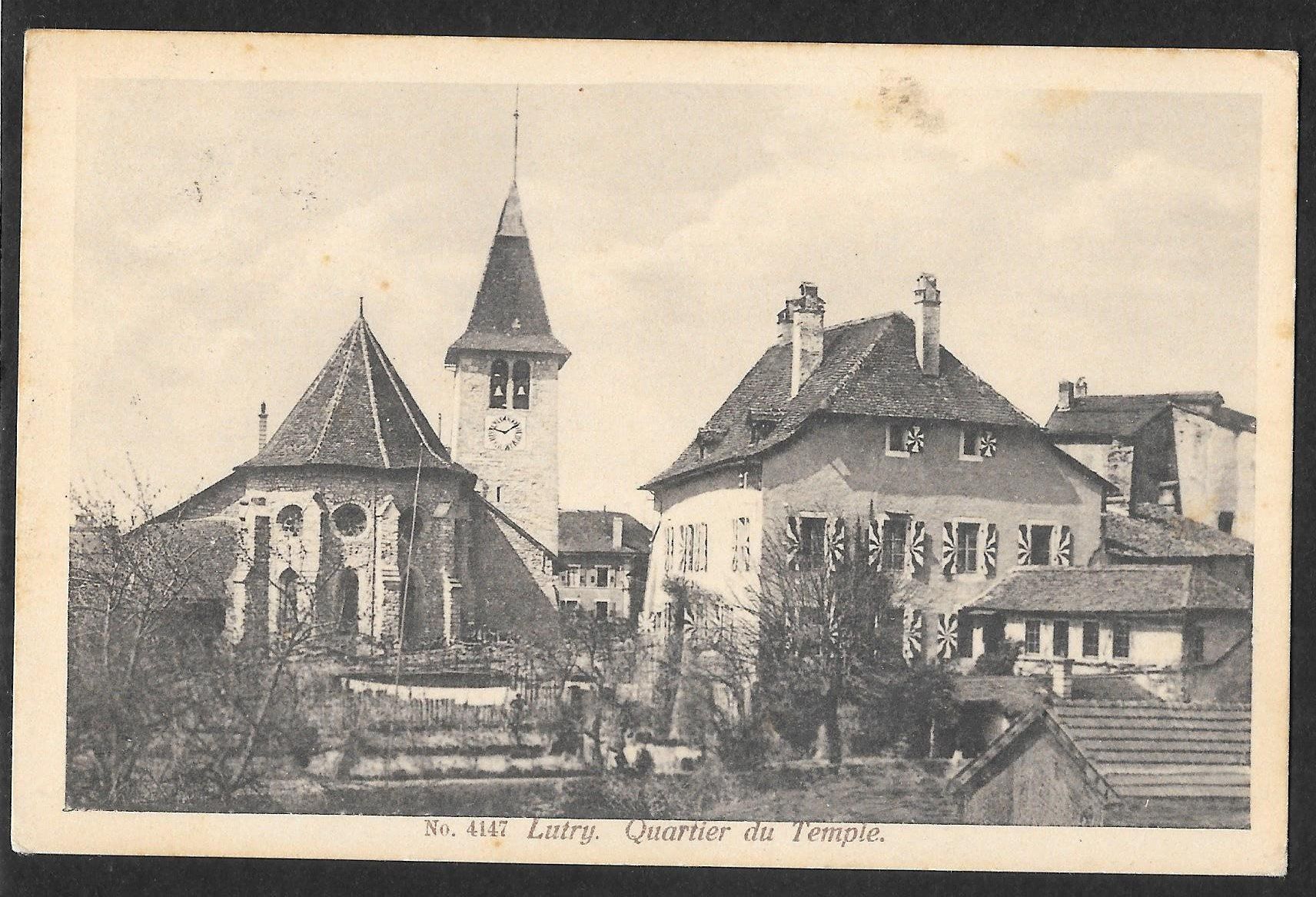Cartoline postali: Lutry Quartier du Temple – Usato da Olten venduto da clotaldi
