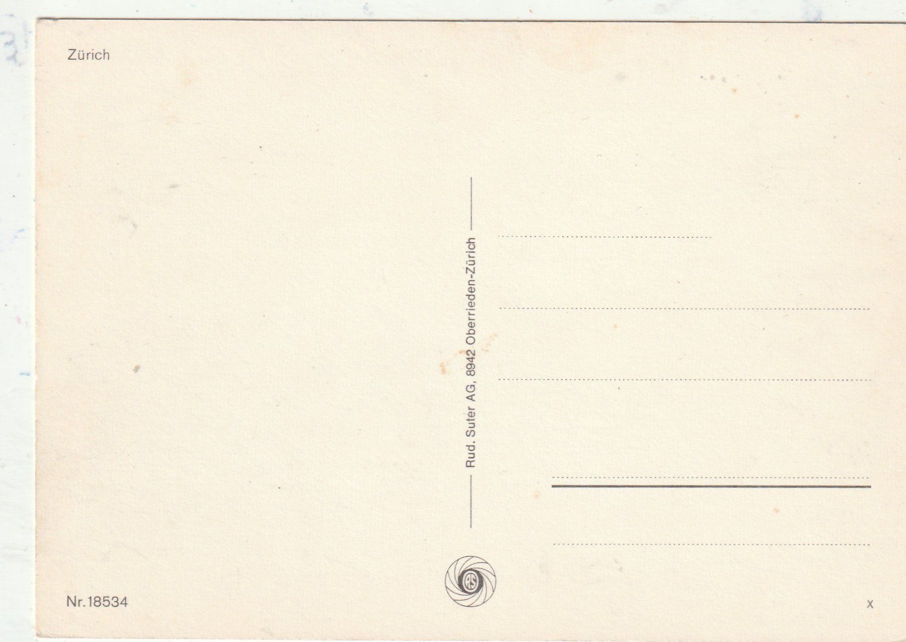 Cartes postales: Zürich – D'occasion à Lumbrein par made02 1