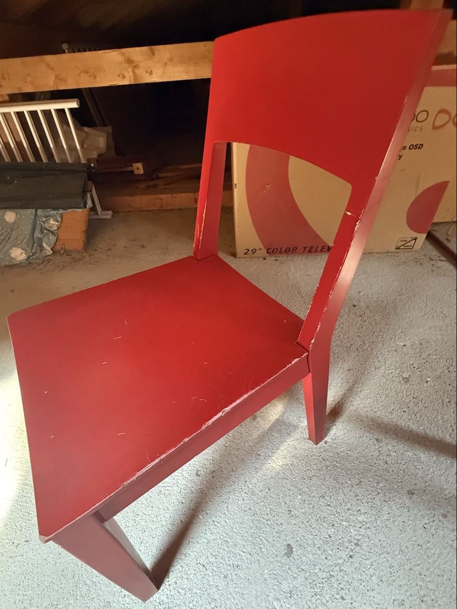 Sedie: Chaise rouge design 2 pièces – Usato da Henniez venduto da Pichurri