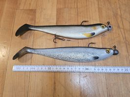Schleppköder, BigBait, Hechtköder, Welsköder Gummifisch 2Stk