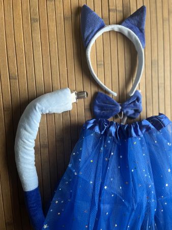 Bluey Katzenkostüm Tüllrock Fasnacht Mädchen Gr. 4-7 jährige