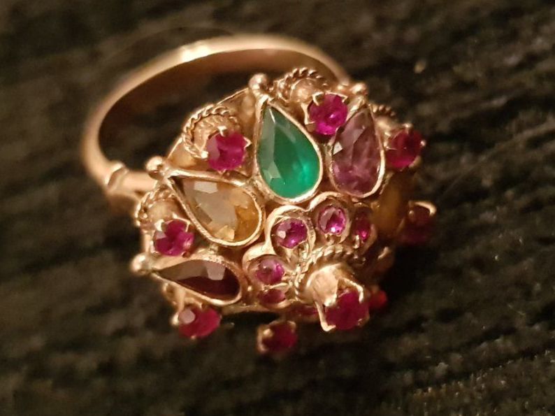 Anelli: Bague "Princesse" Thailandaise or jaune 14k; T.54 – Usato da Marly venduto da Barbarajane 2
