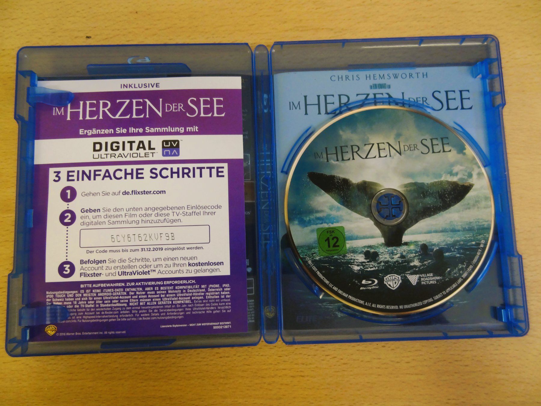 Tutti i DVDs: Blu-Ray - Im Herzen der See - Chris Hemsworth – Usato da Amlikon-Bissegg venduto da riestig 1