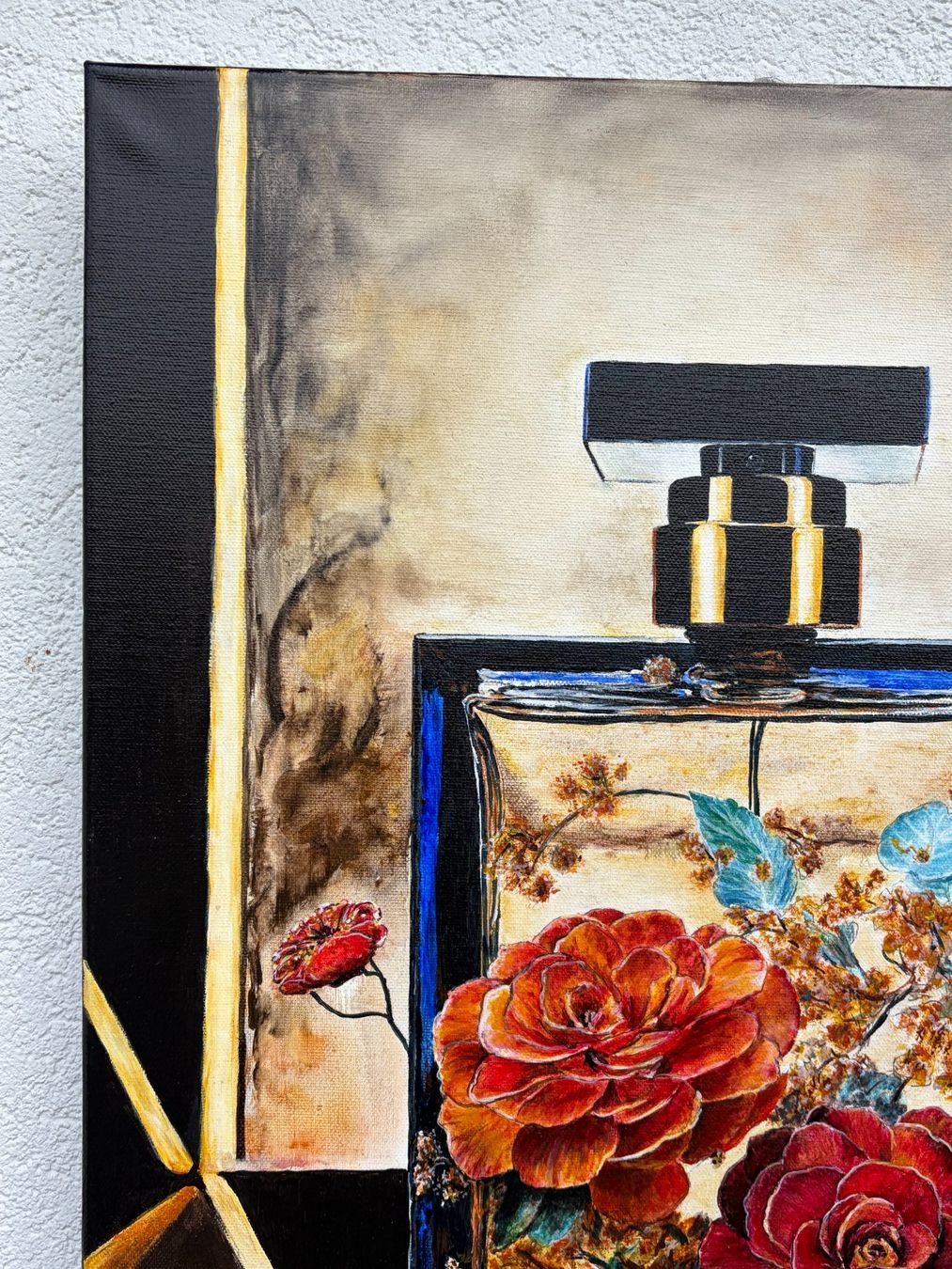 Dipinti: Acryl Gemälde Blumen 50x70 cm – Usato da Boll venduto da NRie 5