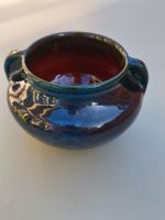 Kunstkeramik-Vase/Schale mit irisierender Laufglasur
