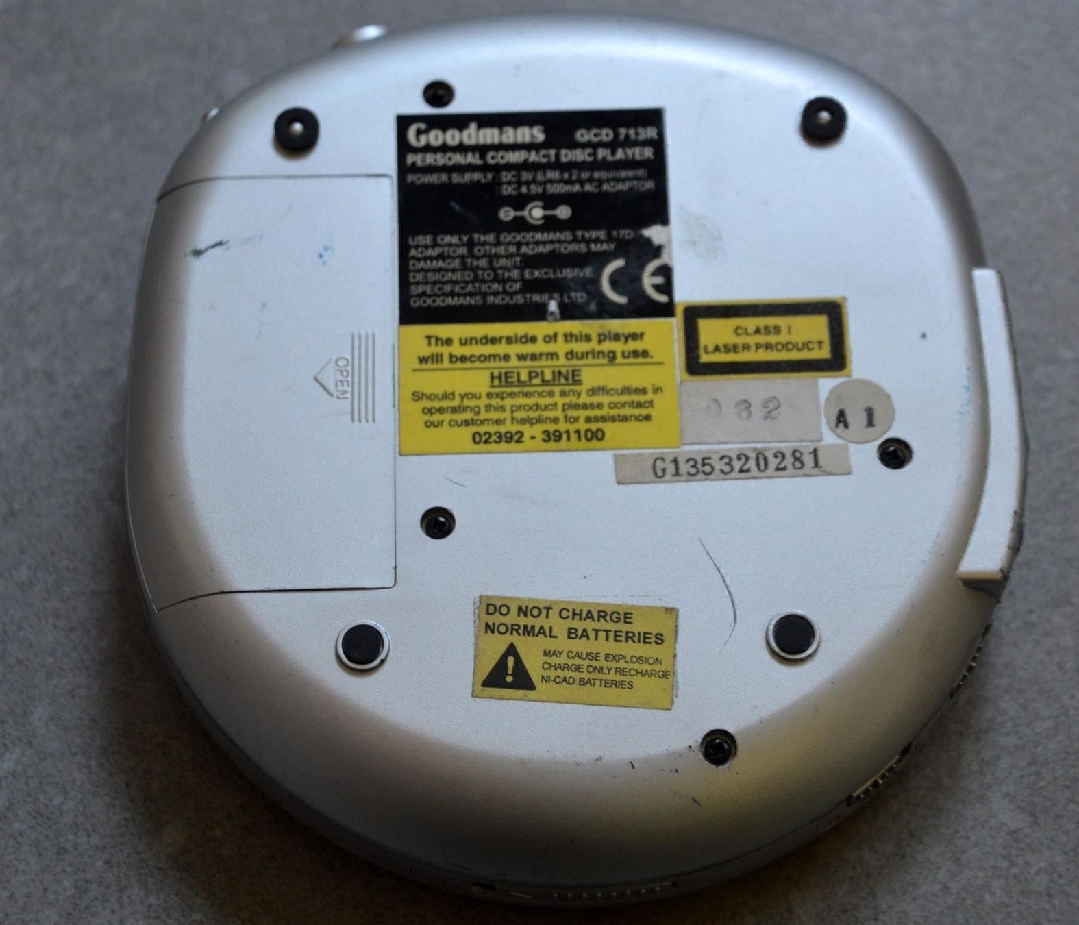 Lettore multimediale portatile: Discman Goodmans GCD 713R – Usato da Collonges venduto da arashee 3