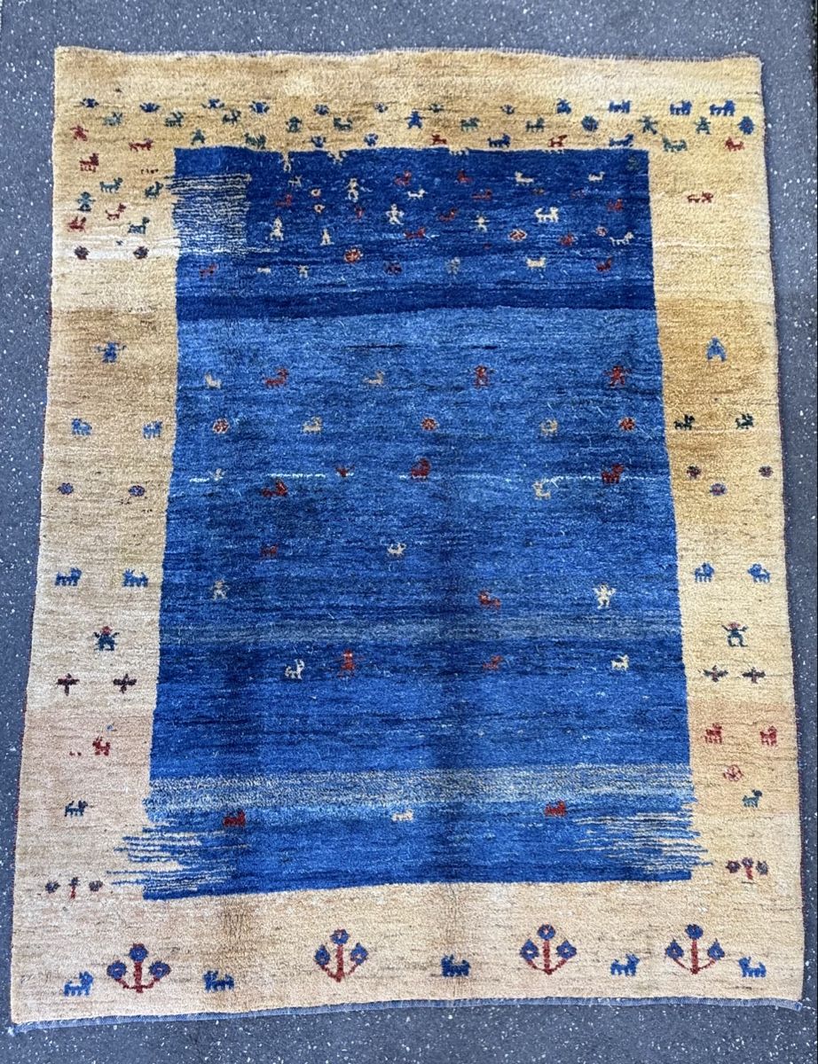 Gabbeh Tappeti: Wunderschöner Handgeknüpfter Teppich Gabbeh.257x220.cm – Usato da Sempach venduto da Star7