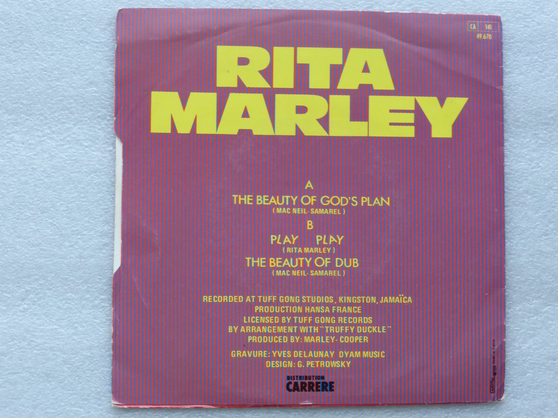 Dischi in vinile: Vinyl Single  EP  RITA MARLEY – Usato da Küssnacht am Rigi venduto da Mondkinder 3